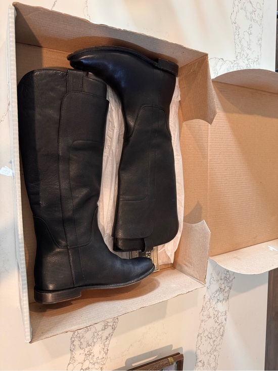 FRYE AND CO. Shoes - FRYE PAIGE Black Tall Riding Boots - Classic Equestrian Style